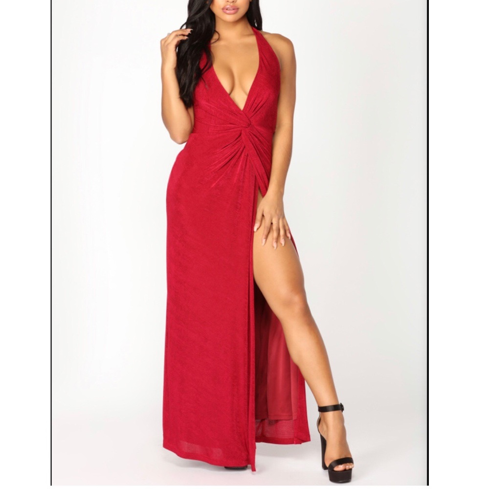 Wine colored maxi